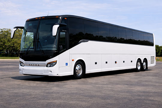 56-passenger charter bus rental Stafford TX
